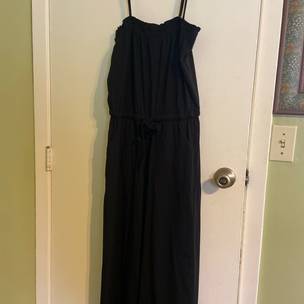 Pact Organic Cotton Black Jumpsuit